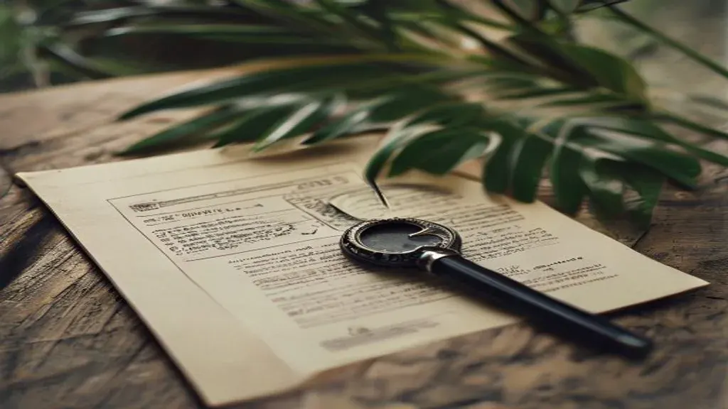 Editorial still life of Bali villa keys on a notarial document illustrating how to buy a villa in Bali as a foreigner in 2026