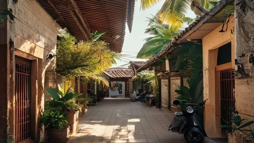 Aerial photograph of Seminyak beach corridor illustrating Seminyak Bali property investment guide 2026